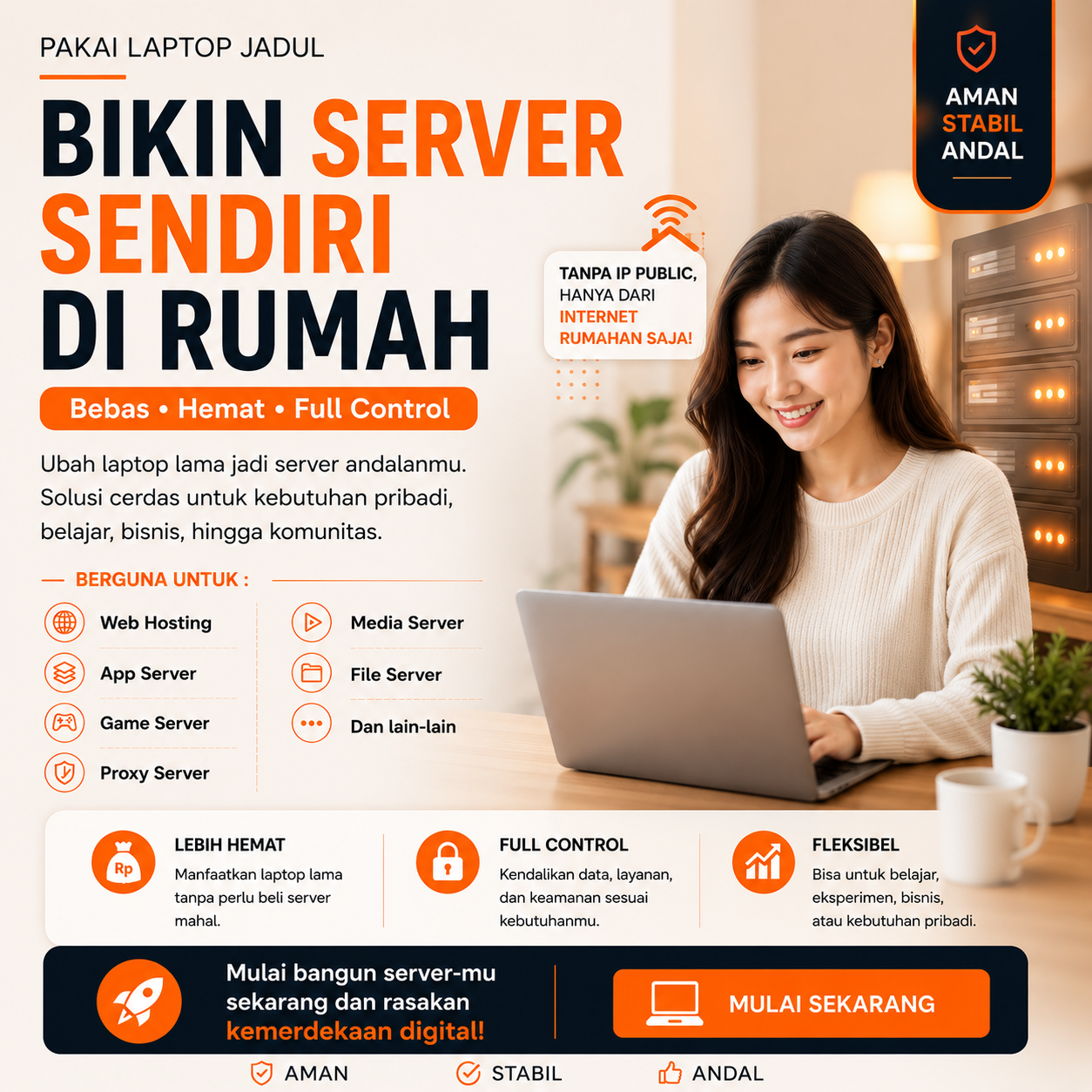 Bikin Server Hosting Sendiri Dari PC/Laptop Jadul